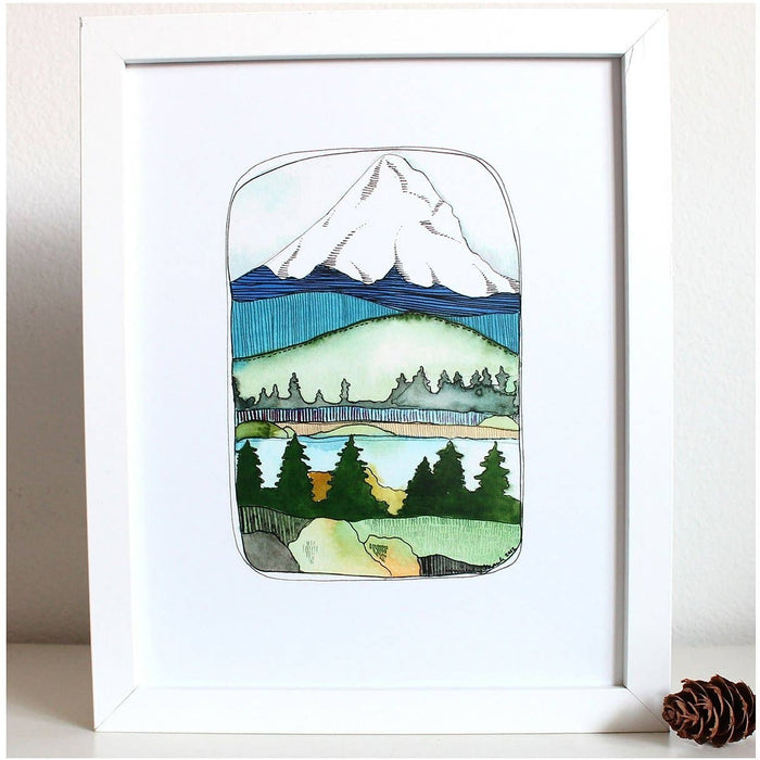 8''x 10" Mt Hood Art Print