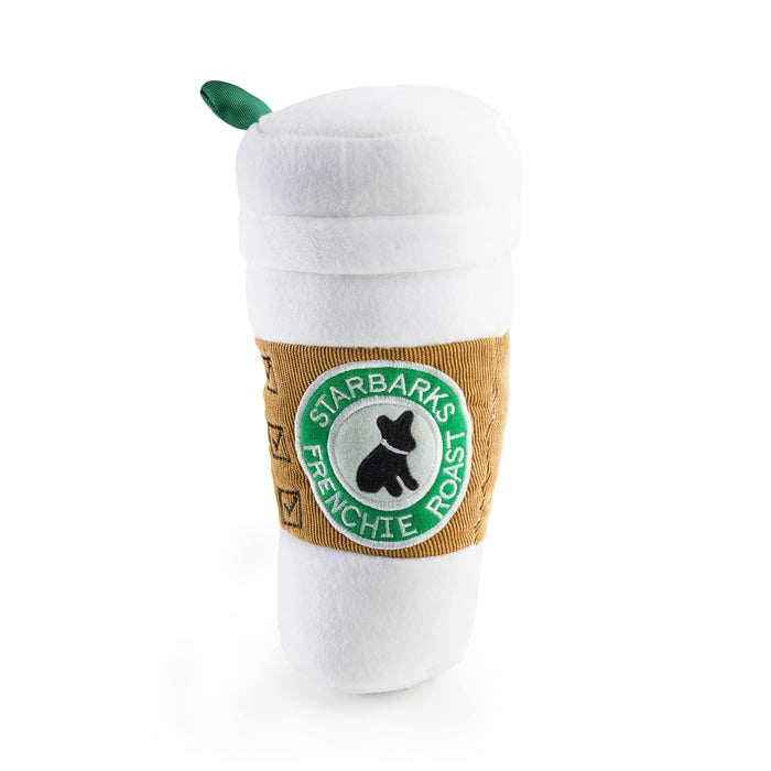 Starbarks Coffee Cup W/ Lid Squeaker Dog Toy