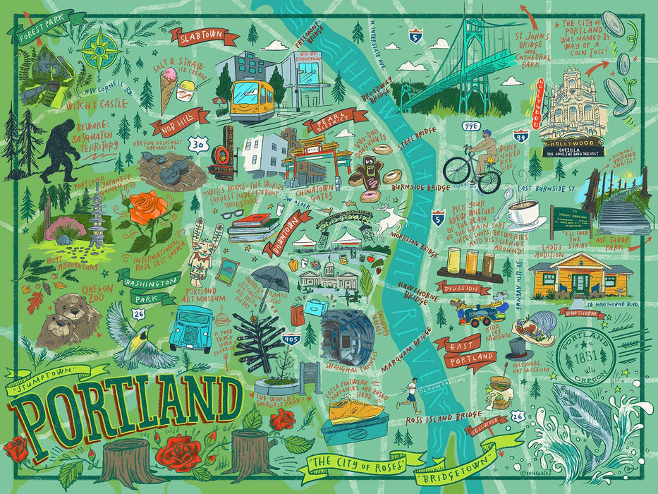 Portland Illustrated Puzzle