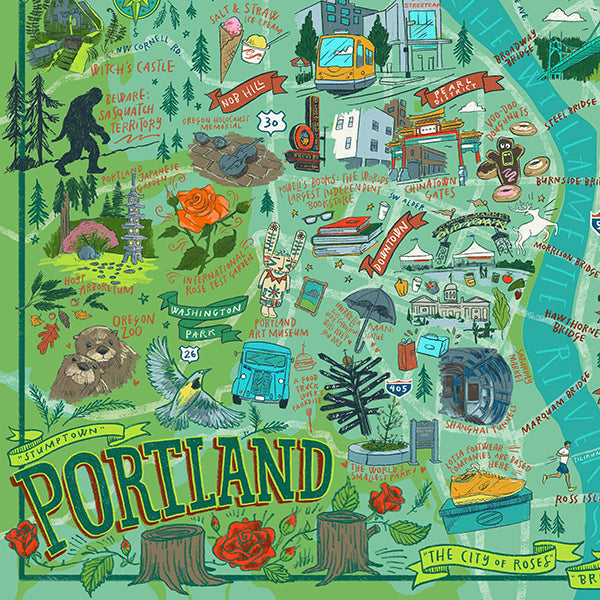 Portland Illustrated Puzzle