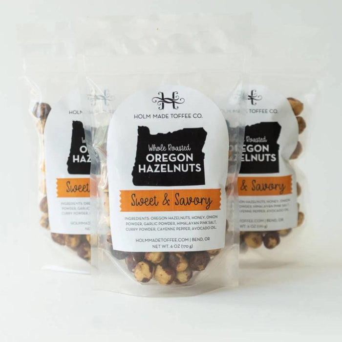 Whole Roasted Oregon Hazelnuts - Sweet and Savory