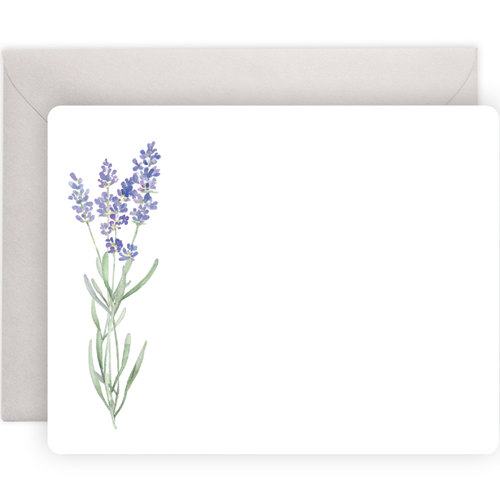 Lavender Flat Notes | Boxed Notecards Stationery
