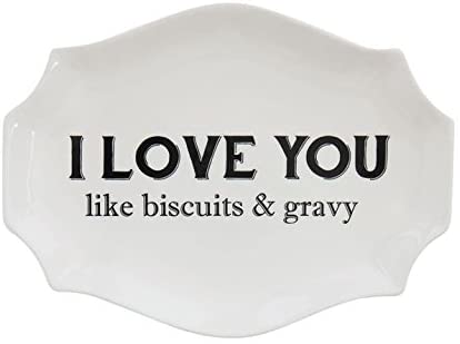 Stoneware Plates with Southern Saying | 2 Styles