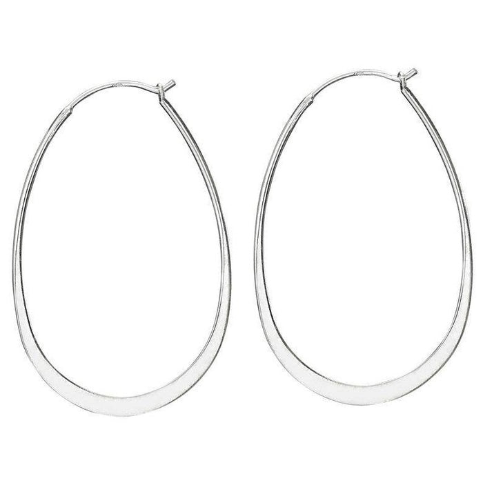 Barcelona Sterling Silver Hoop Earrings