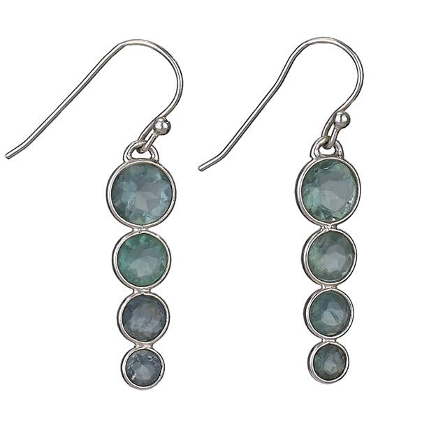 Sterling Silver and Apatite Earring
