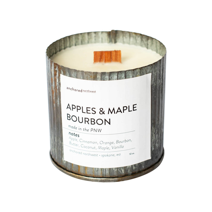 Apples & Maple Bourbon Rustic Farmhouse Candle