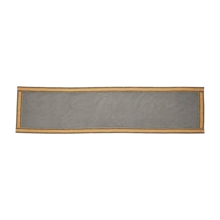 Gray Jute Edge Table Runner