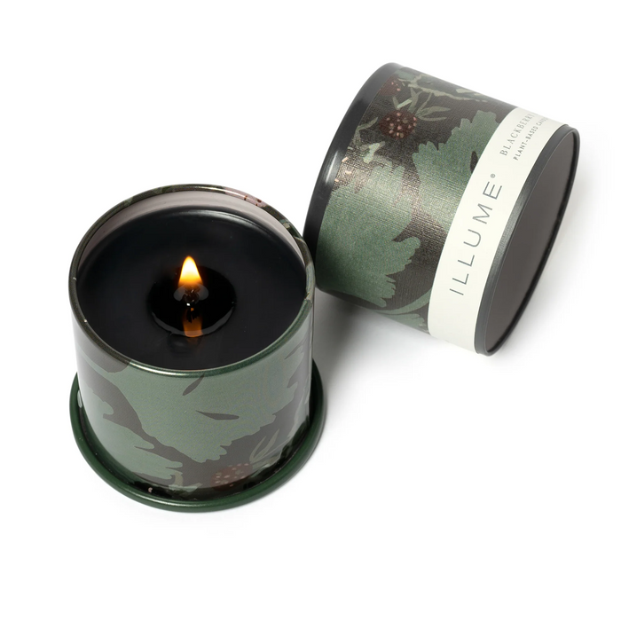 Blackberry Absinthe Demi Tin Candle