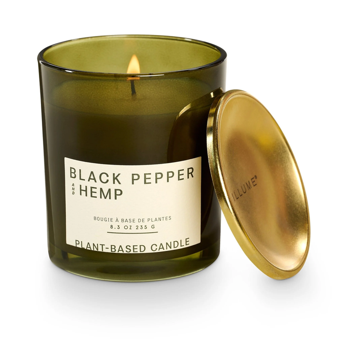 Black Pepper and Hemp Lidded Jar Candle