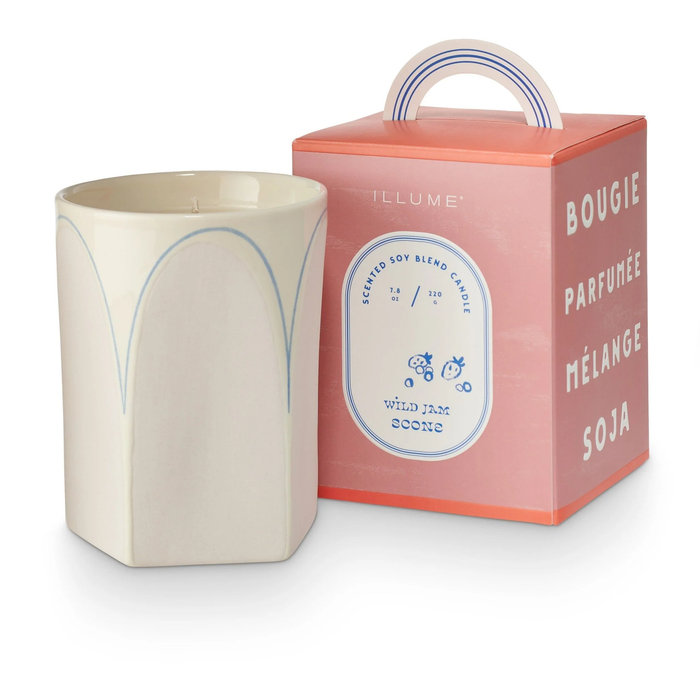 Wild Jam Scone Petite Boxed Ceramic Candle