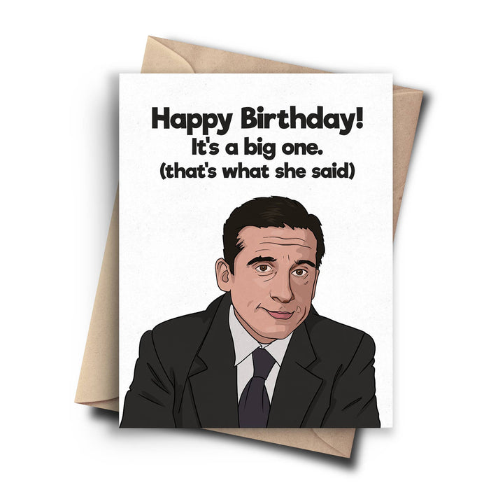 The Office Milestone Funny Birthday Card