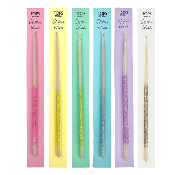 Single Glitter Beeswax Candles