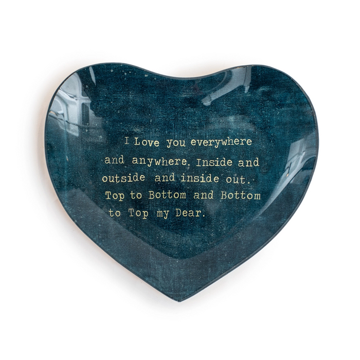 Heart Decoupage Plate