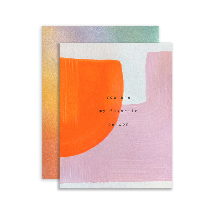 Favorite Person Hand-painted Card
