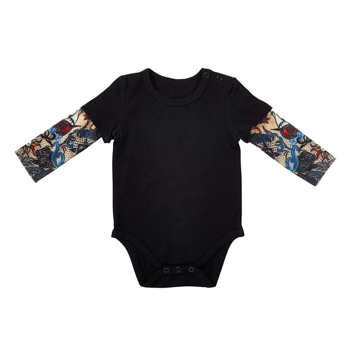 Tattoo Snap Shirt Black 6-12 mo