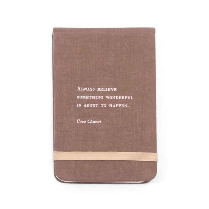 Coco Chanel Fabric Notebook