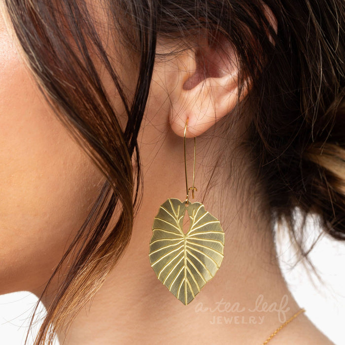 Alocasia Leaf Earrings