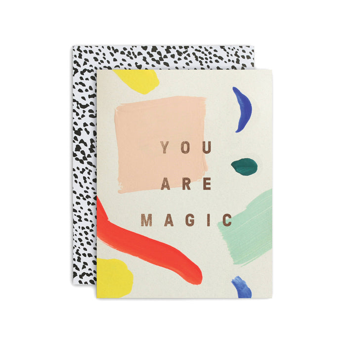 You Are Magic Hand-painted Card