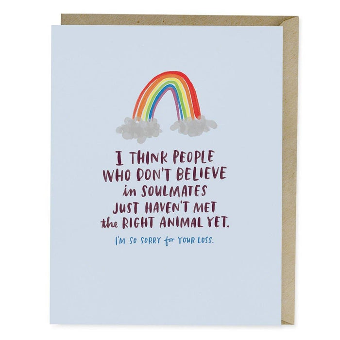 Pet Sympathy Soulmate Empathy Card