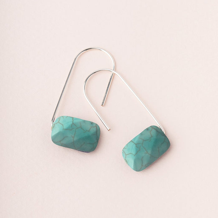 Floating Turquoise/Silver Earrings