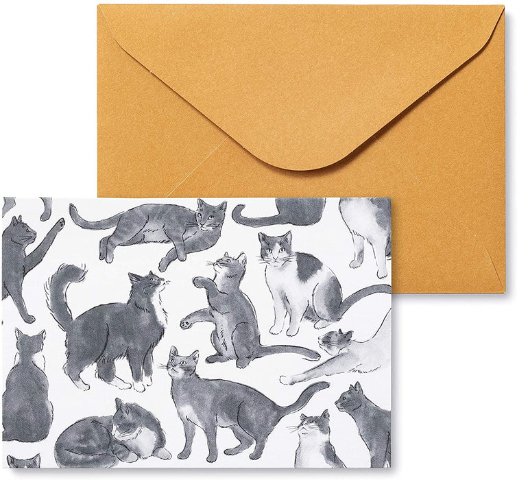 Cat Notecard Set for Appreciation & Friendship