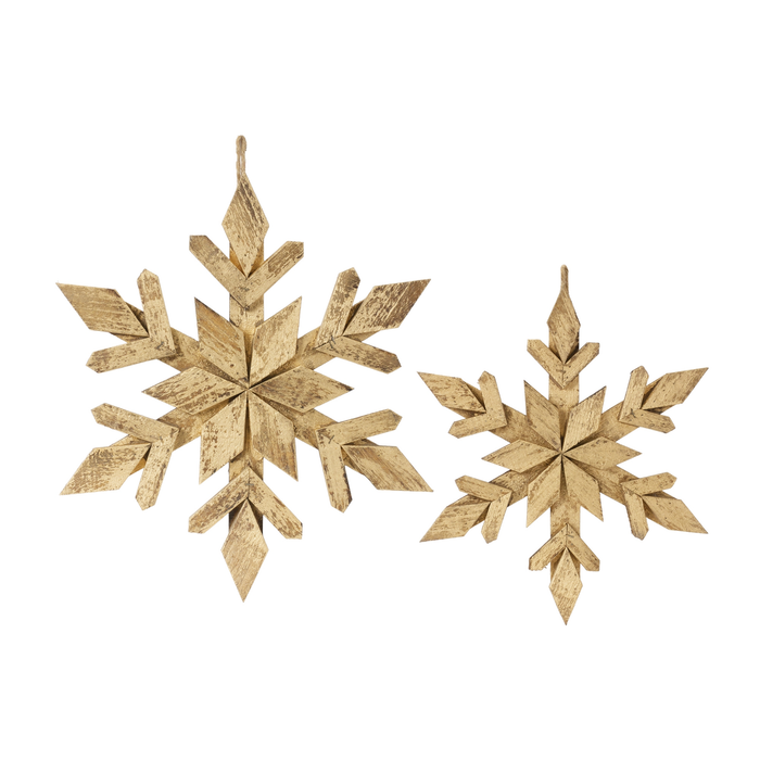Wooden Snowflake Decor