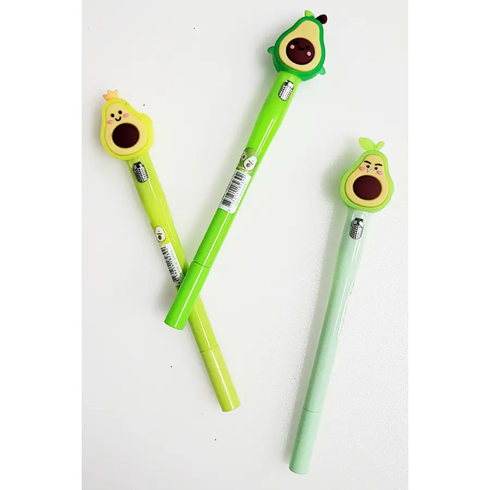 Avocado Light Up Gel Pen