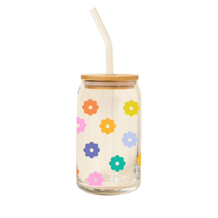 Daisy Glass w/Lid