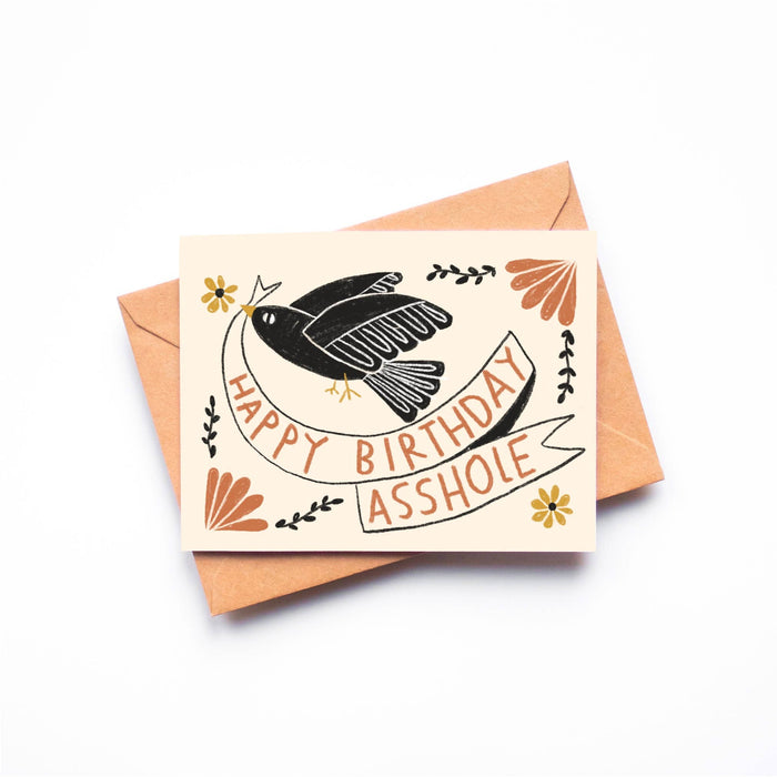 Happy Birthday Asshole Card