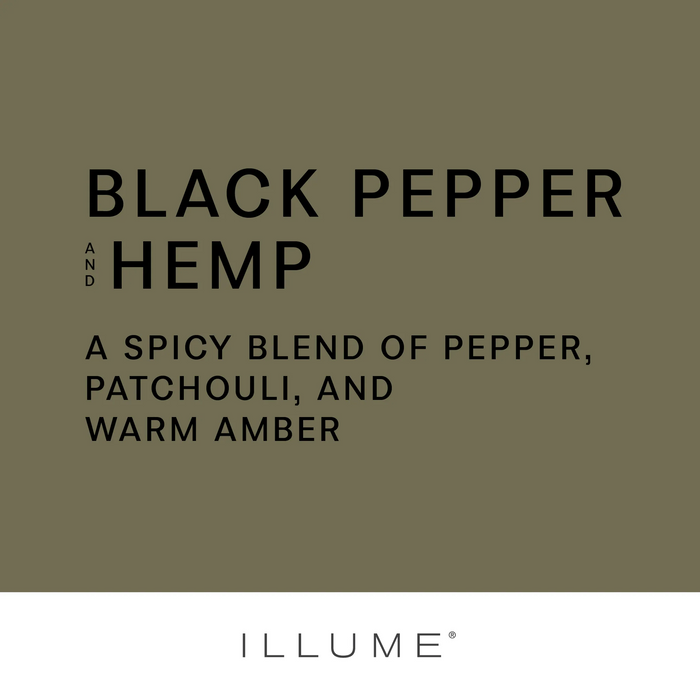 Black Pepper and Hemp Lidded Jar Candle
