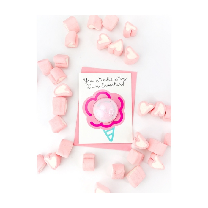 You Make My Day Sweeter Bath Fizzy Greeting Card