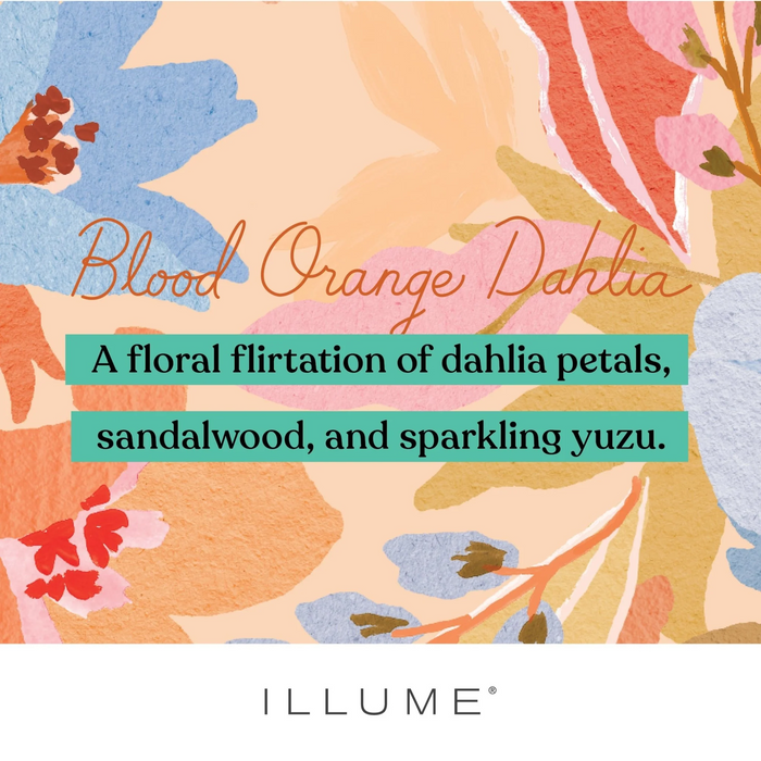 Blood Orange Dahlia Fleur Tin Candle