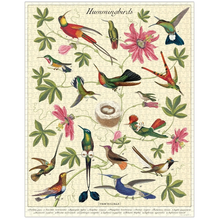 Vintage Hummingbird Puzzle