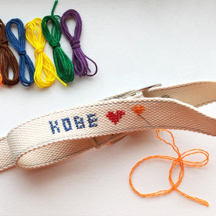 DIY Cross Stitch Dog Collar