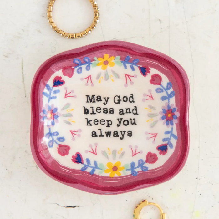 Artisan Trinket Dish - God Bless