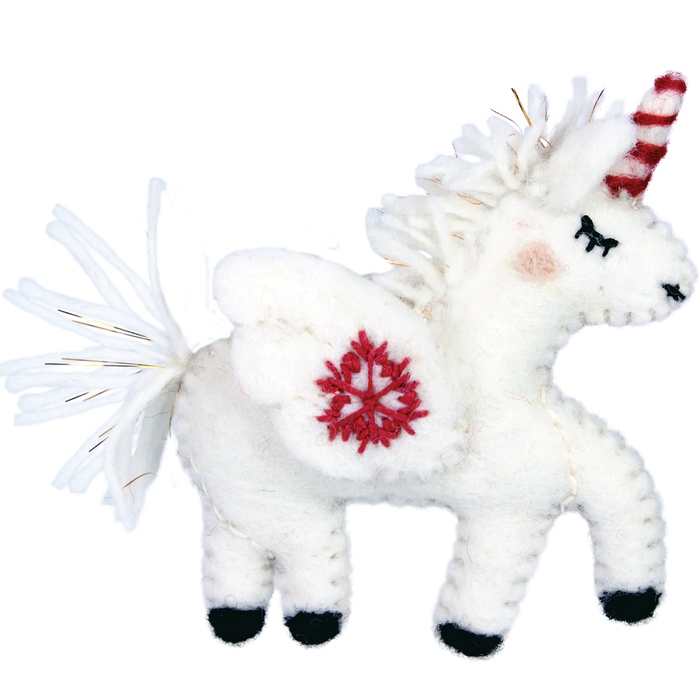 Snowflake Unicorn Ornament