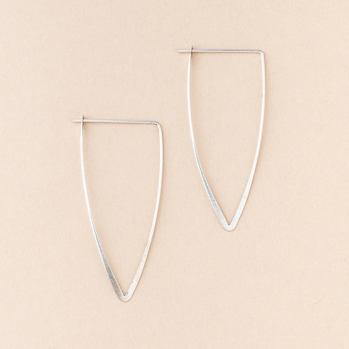 Galaxy Triangle/Sterling Silver Earrings