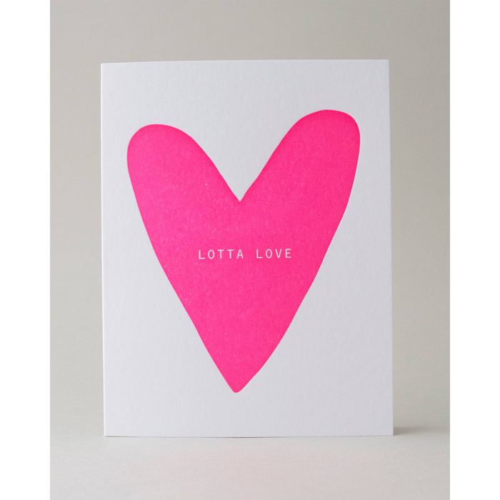 Neon Love Card