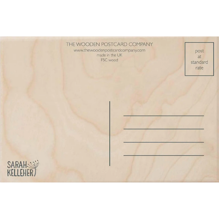 You're Nuts - Wooden Postcard