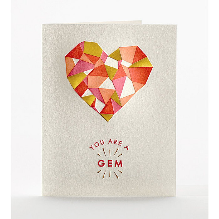Gem Heart Card