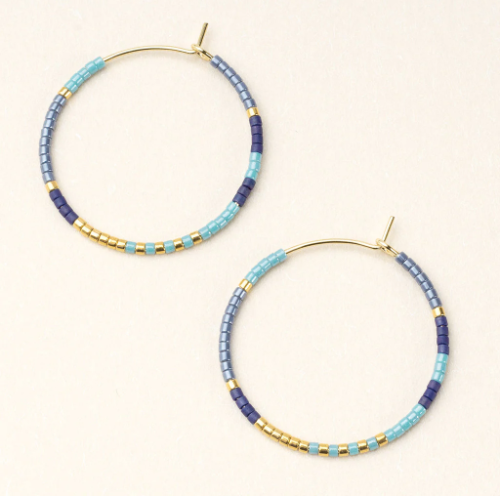 Chromacolor Miyuki Small Hoop Earrings