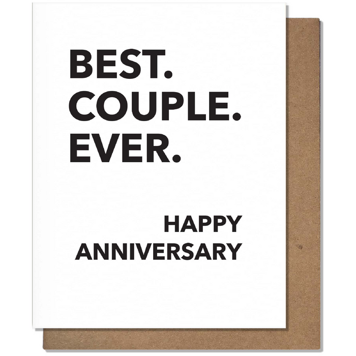 Best Couple - Anniversary Card