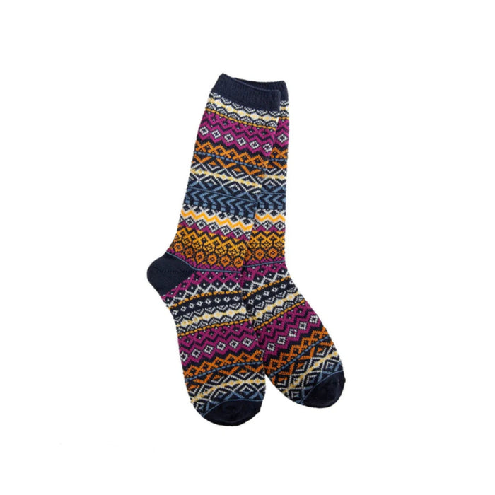 Oxford Blue Cozy Crew Socks