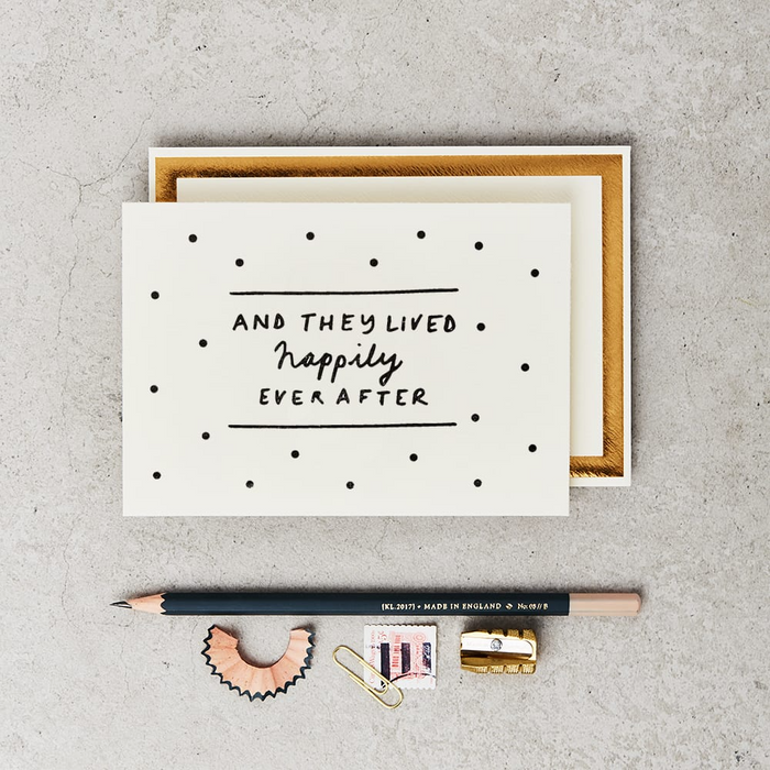 Deco Happily Ever After Card