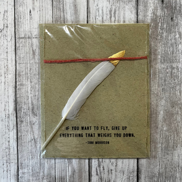 The Feather Milagro Card