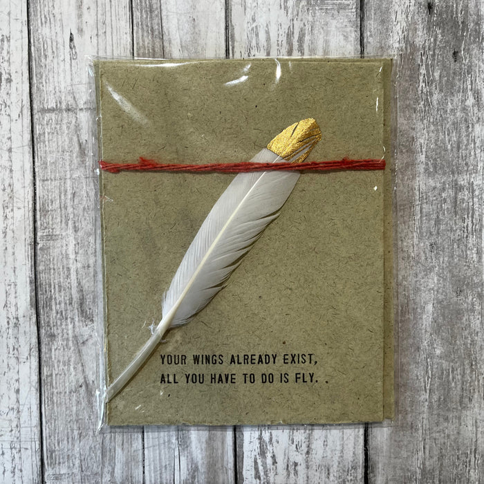 The Feather Milagro Card