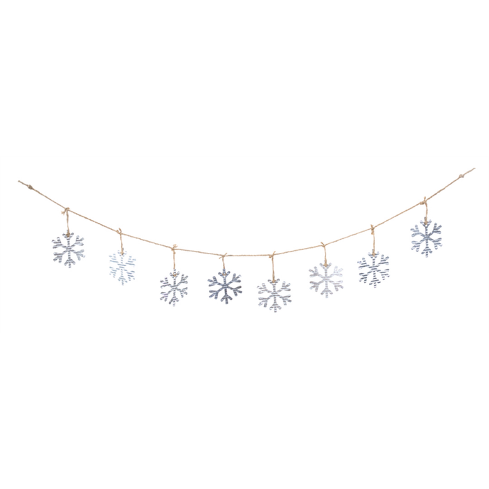 Snowflake Garland Metal