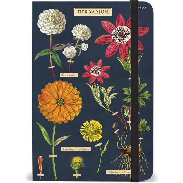 Herbarium Small Notebook With Elastic Closure