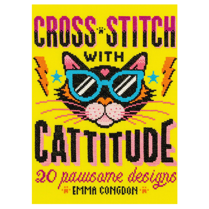 Cross Stitch W/ Cattitude Book