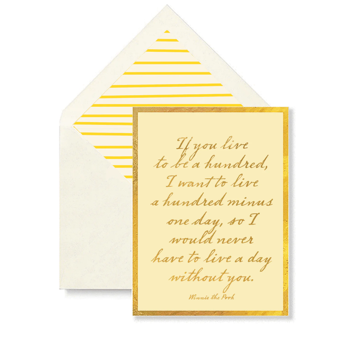 If You Live To Be A Hundred Card